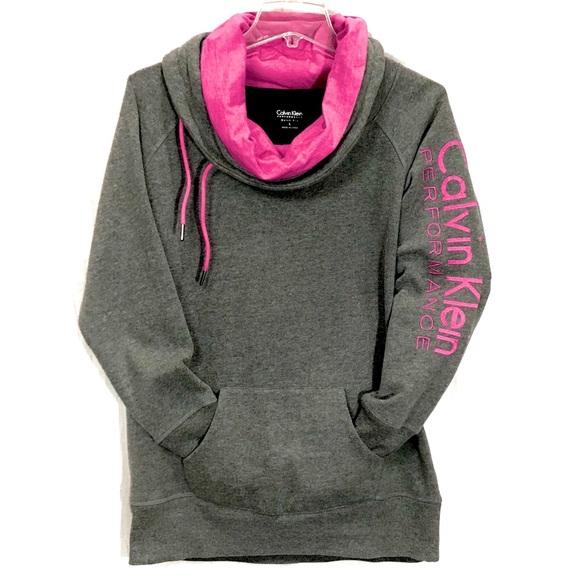 Calvin Klein Performance Tops - Calvin Klein Performance Funnel Neck Hoodie